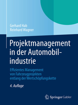 cover image of Projektmanagement in der Automobilindustrie